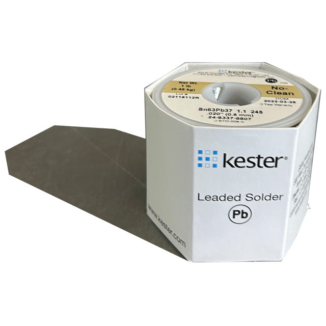 Kester 24-6337-8807 Sn63Pb37 No-Clean Solder Wire, front of spool