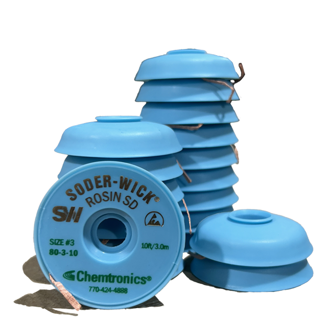 Solder Wick 80-3-10 Desoldering Braid Rosin, Sack of several spools.