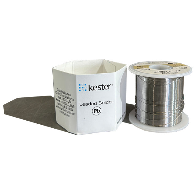 Kester 24-6337-8806 Sn63Pb37 No-Clean Solder Wire, front of spool out of package