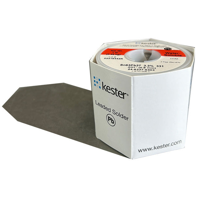 Kester Solder .031" Diameter 24-6337-6403, Front of Spool