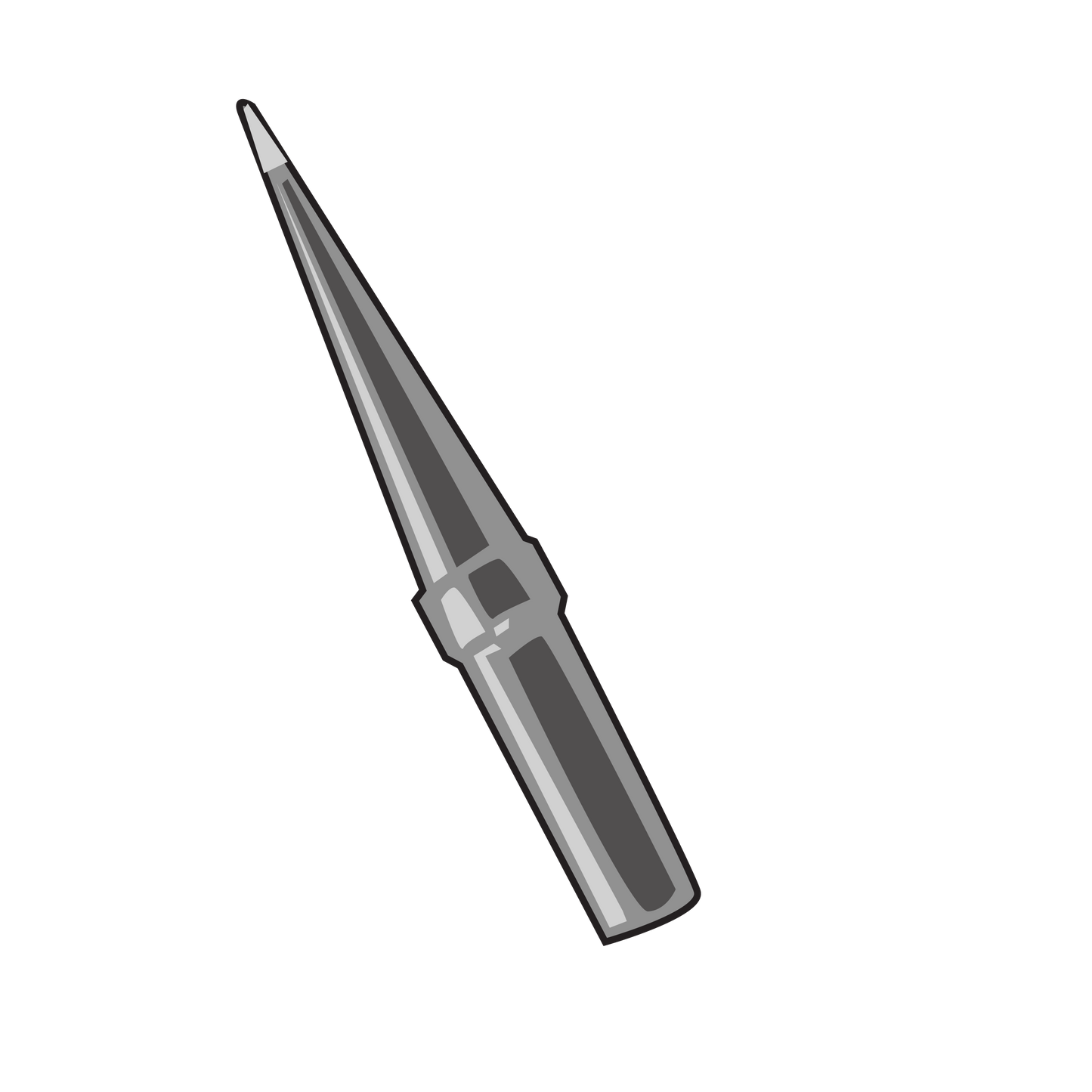 Weller ETO Conical Soldering Iron Tip, front of tip Illustration