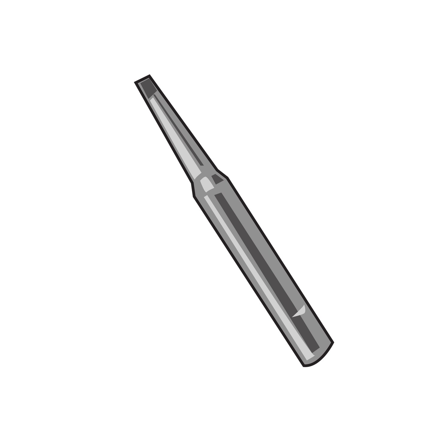 Weller ST3 WLTS24IR60 Soldering Iron Tip, front of tip illustration