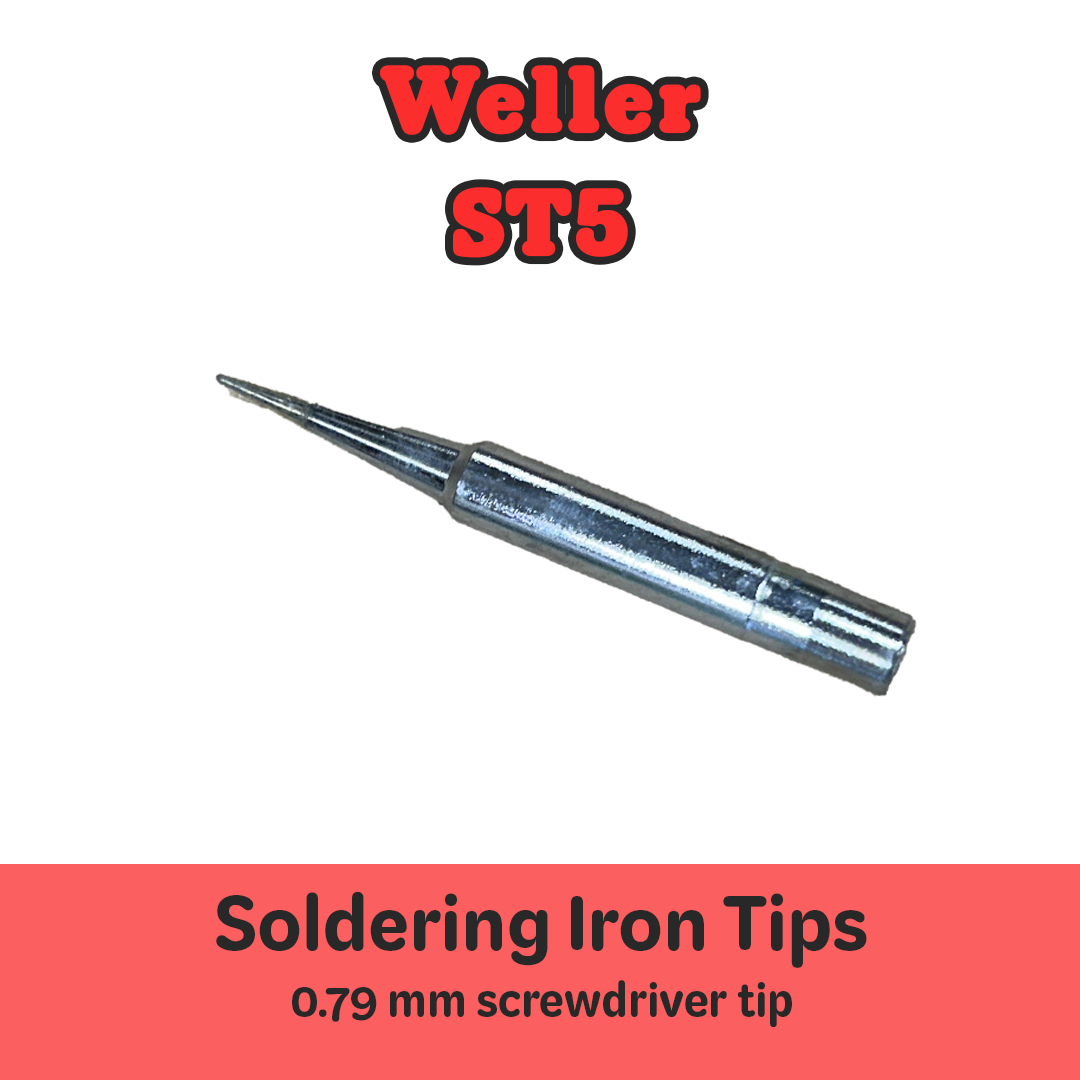 Weller ST3, ST5, and ST7 Soldering Tip Set, 3 Tips