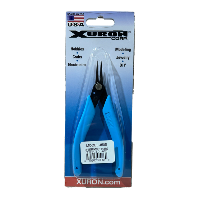 Xuron 450-S Tweezer Nose™ Pliers - Serrated