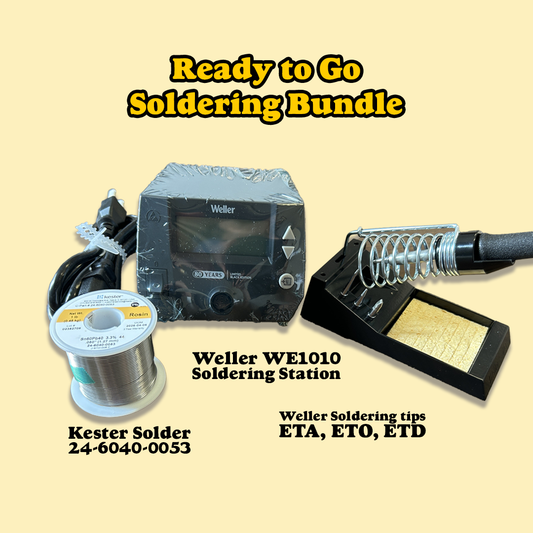 Weller WE1010 Soldering Kit – Kester 60/40 .050" Solder Roll, ETA ETO ETD Replacement Tips