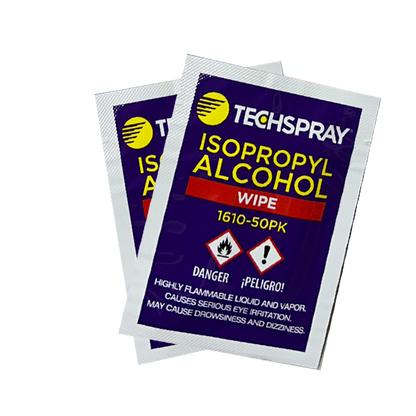 TechSpray 1610-50PK IPA 99% Wipes for PCB and Electronics Cleaning