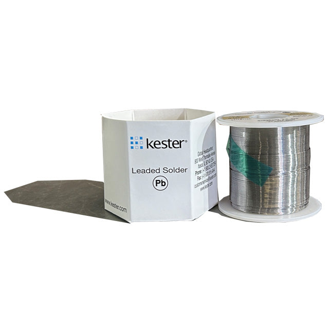 Kester 24-6337-8807 Sn63Pb37 No-Clean Solder Wire, front of spool out of package