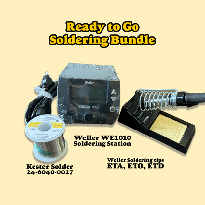 Weller WE1010 Soldering Kit – Kester 60/40 .031" Solder Roll, ETA ETO ETD Replacement Tips