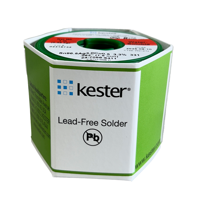 Solder Wire: Kester .062" 24-7068-6411 SAC 3.3%/331