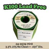Solder Wire: Kester .031" 24-9574-7618 K100LD 3.3%/275