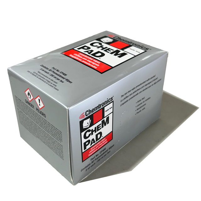 Chemtronics CP400 - 91% IPA presaturated wipes