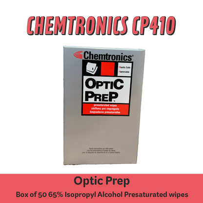 Chemtronics Optic Prep CP410 Presaturated Wipes