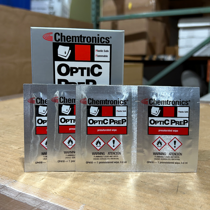 Chemtronics Optic Prep CP410 Presaturated Wipes