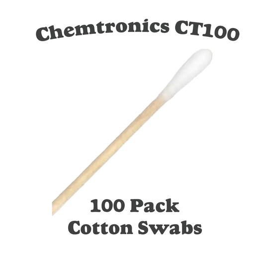 Chemtronics CT100 Cottontips™ Single-Head Cotton-Tipped Swabs 100/pk