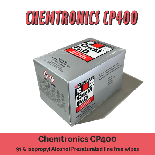 Chemtronics CP400 - 91% IPA presaturated wipes