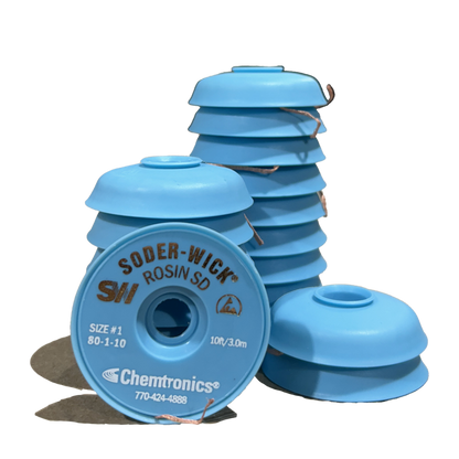 Solder Wick 80-1-10 Desoldering tool Rosin, stack of spools