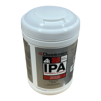 Chemtronics SIP100P 70% IPA Wipes - Pack of 100