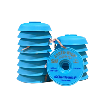Desoldering Braid Soder-Wick 80-4-10 Rosin Flux Size #4 Blue