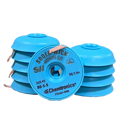 Desoldering Braid Soder-Wick 80-5-5 Rosin Flux Size #5 Brown