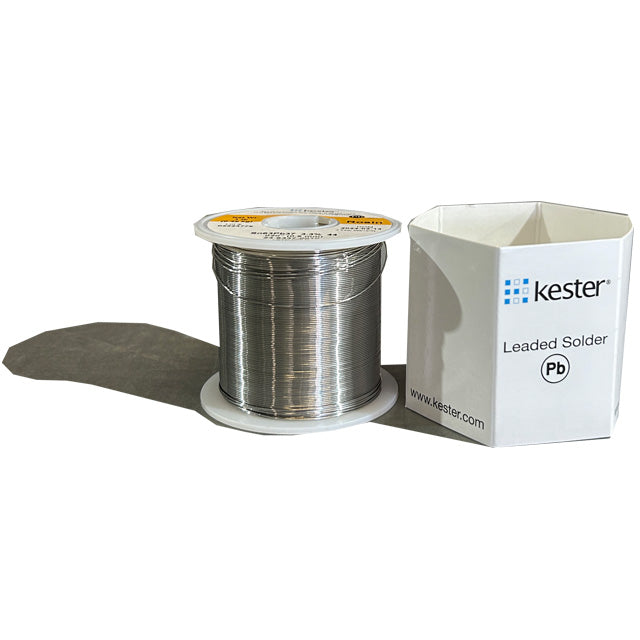 Kester 24-6337-0010 Sn63Pb37 Rosin  Solder Wire, front of spool out of package