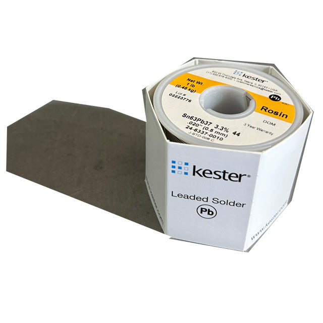Kester 24-6337-0010 Sn63Pb37 Rosin  Solder Wire, top of spool