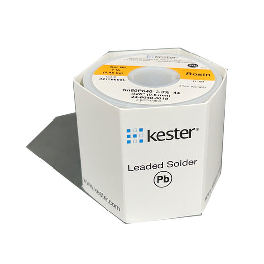 Kester 24-6040-0018 Sn60Pb40 Rosin  Solder Wire, front of spool