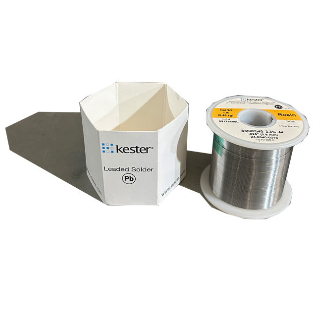 Kester 24-6040-0018 Sn60Pb40 Rosin  Solder Wire, top of spool out of package