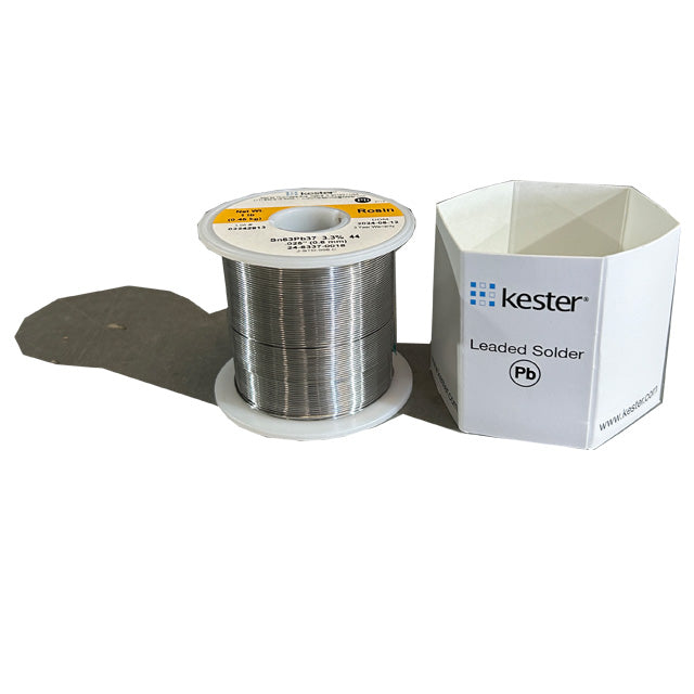 Kester 24-6337-0018 Sn63Pb37 Rosin  Solder Wire, front of spool out of package