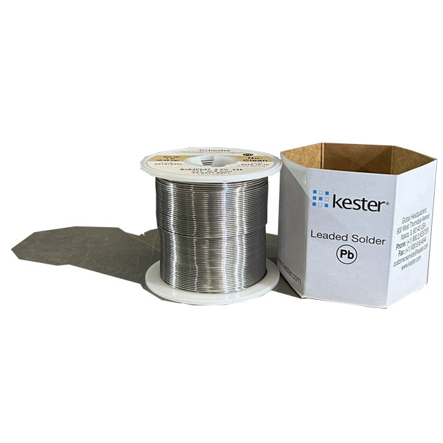 Kester 24-6337-8801 Sn63Pb37 No-Clean Solder Wire, front of spool out of package