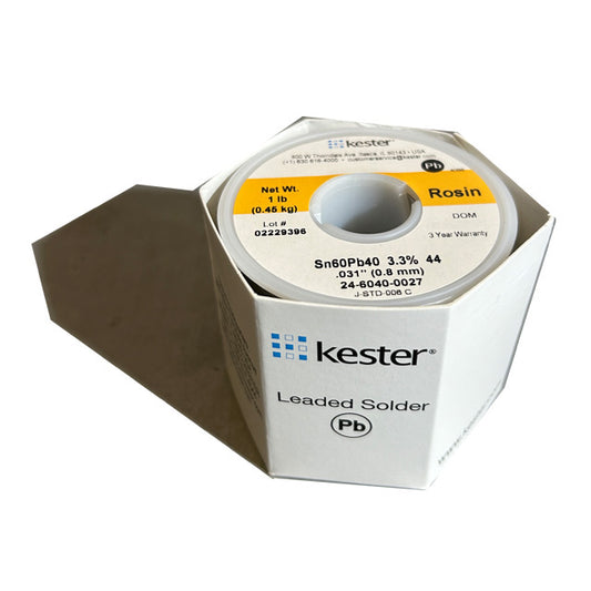 Kester 24-6040-0027 Sn60Pb40 Rosin  Solder Wire, front of spool