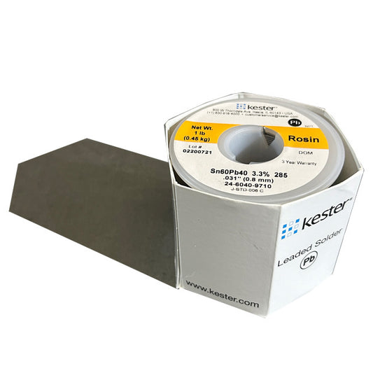 Kester 24-6040-9710 Sn60Pb40 Rosin  Solder Wire, top of spool