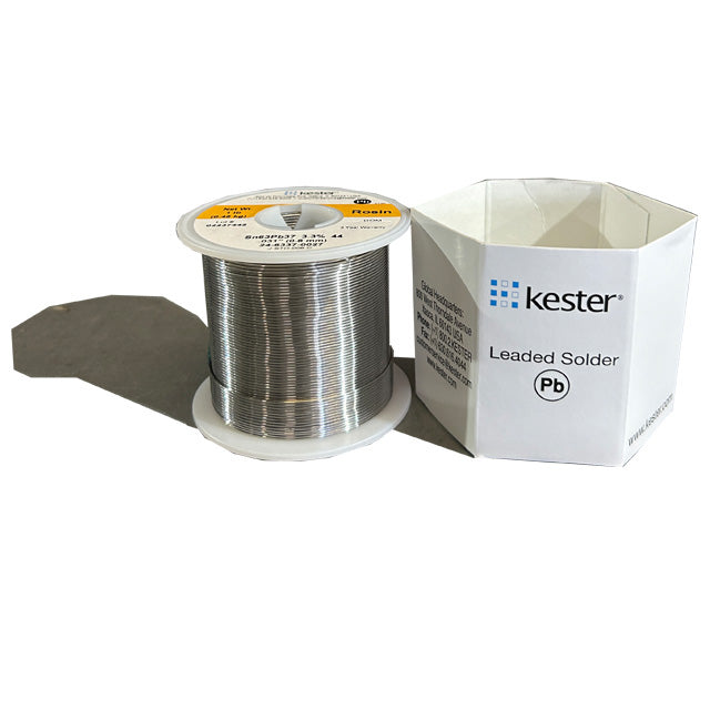 Kester 24-6337-0027 Sn63Pb37 Rosin  Solder Wire, front of spool out of package