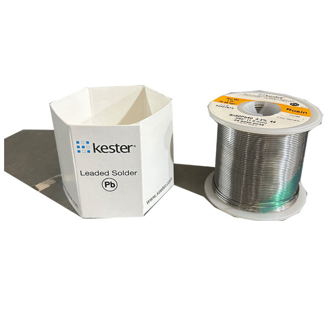 Kester 24-6040-0039 Sn60Pb40 Rosin  Solder Wire, front of spool out of package