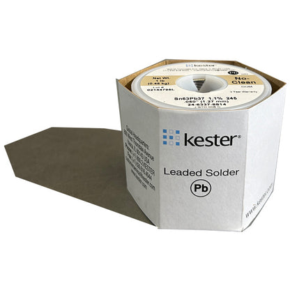 Kester 24-6337-8814 Sn63Pb37 No-Clean Solder Wire, front of spool
