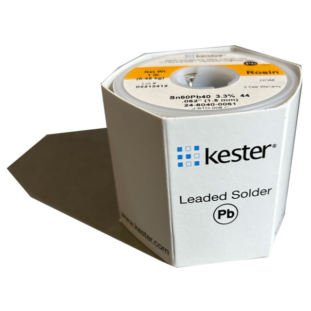 Kester 24-6040-0061 Sn60Pb40 Rosin  Solder Wire, front of spool