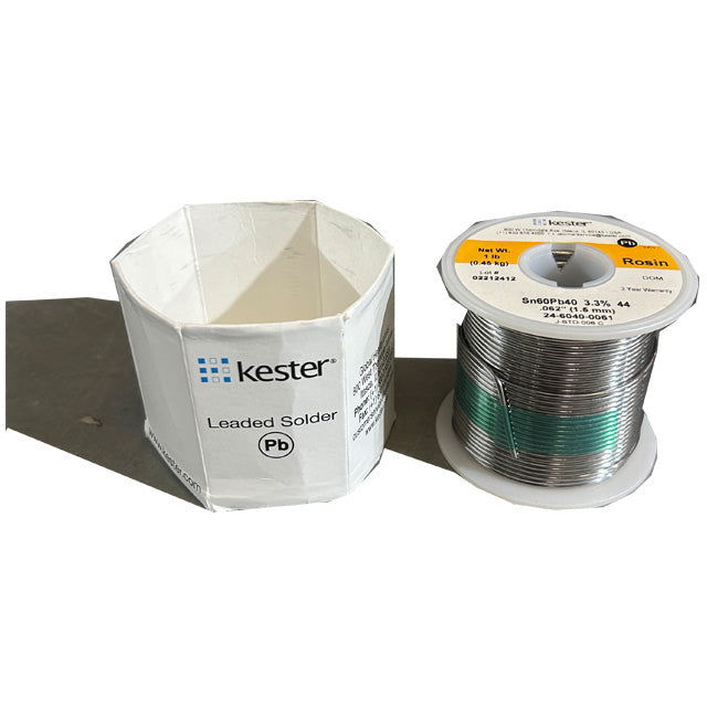 Kester 24-6040-0061 Sn60Pb40 Rosin  Solder Wire, top of spool out of package