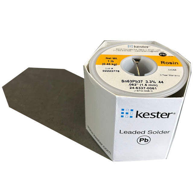 Kester 24-6337-0061 Sn63Pb37 Rosin Solder Wire, top of spool
