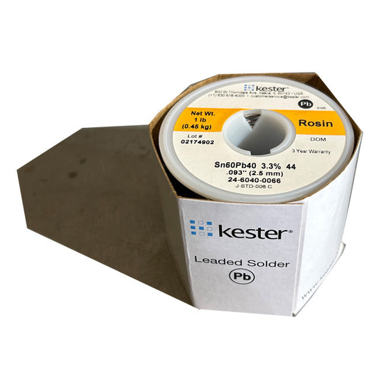 Kester 24-6040-0066 Sn60Pb40 Rosin  Solder Wire, top of spool