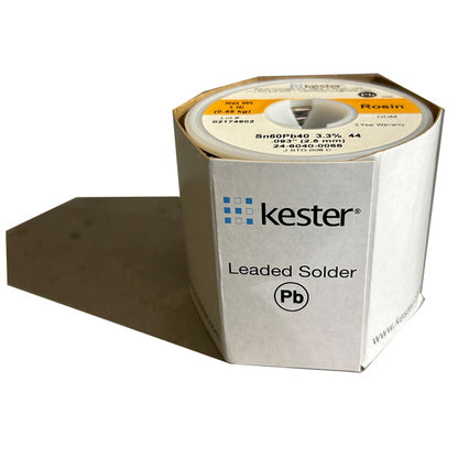 Kester 24-6040-0066 Sn60Pb40 Rosin  Solder Wire, front of spool