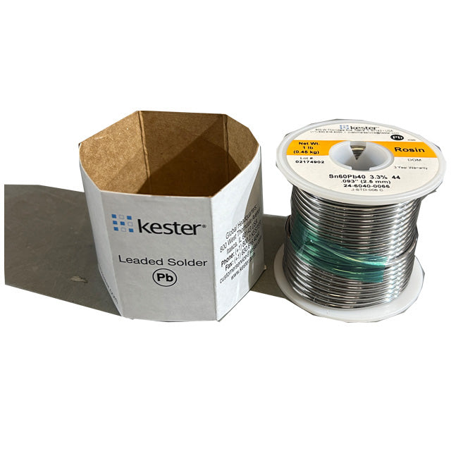 Kester 24-6040-0066 Sn60Pb40 Rosin  Solder Wire, top of spool out of package