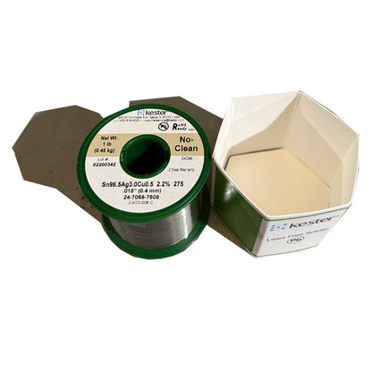 Kester 24-7068-7608 SAC  No Clean Solder Wire, Top of spool out of package