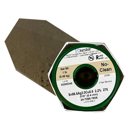 Kester 24-7068-7608 SAC  No Clean Solder Wire, Top of spool