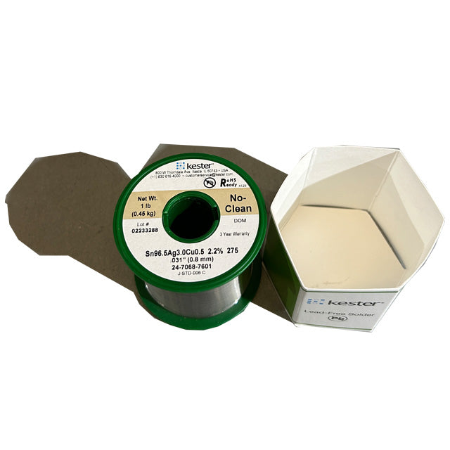 Kester 24-7068-7601 SAC No Clean Solder Wire, Top of spool out of package