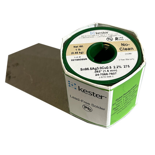 Kester 24-7068-7607 SAC No Clean Solder Wire, front of spool