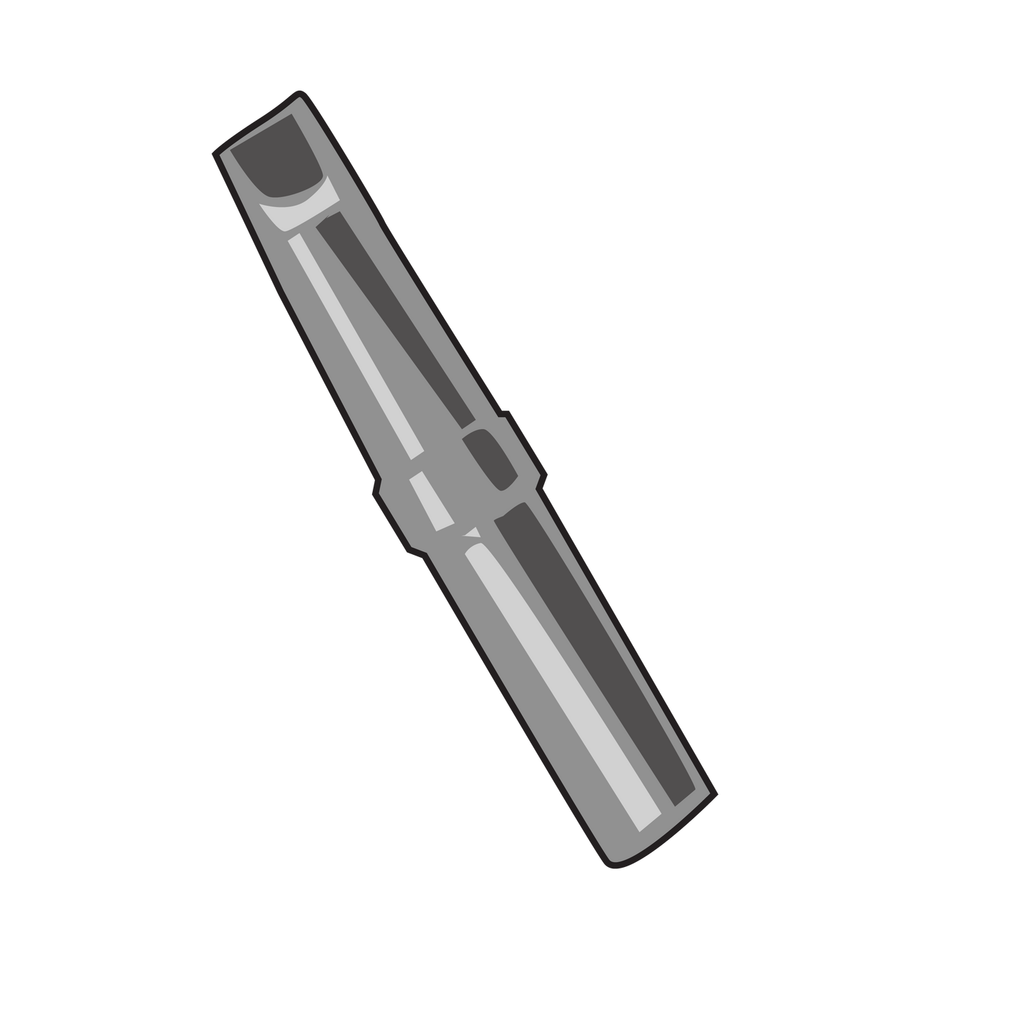 Weller ETD Chisel Soldering Iron Tip, front of tip 