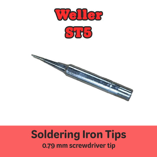 Weller ST5 Single Flat Soldering Tip, .031 Inch