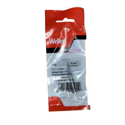 Weller ST5 Single Flat Soldering Tip, .031 Inch