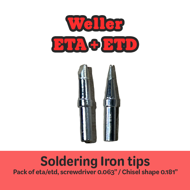 Soldering iron Tip Weller ETA/ETD Bundle Pack
