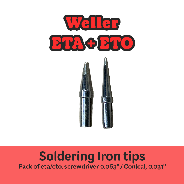 Soldering Iron Tip Weller ETA/ETO Bundle Pack