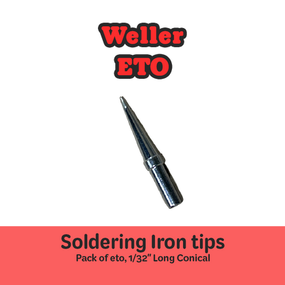Soldering Iron Tip Weller Conical Shape ETO